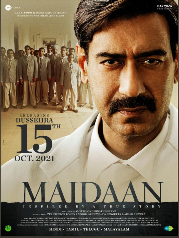 Delhi Times (@delhitimestweet) on Twitter photo #Maidaan to release worldwide in theatres on #Dussehra2021
<a href="/ajaydevgn/">Ajay Devgn</a> <a href="/raogajraj/">Gajraj Rao</a>
#Maidaan2021 #Maidaan to release worldwide in theatres on #Dussehra2021
<a href="/ajaydevgn/">Ajay Devgn</a> <a href="/raogajraj/">Gajraj Rao</a>
#Maidaan2021