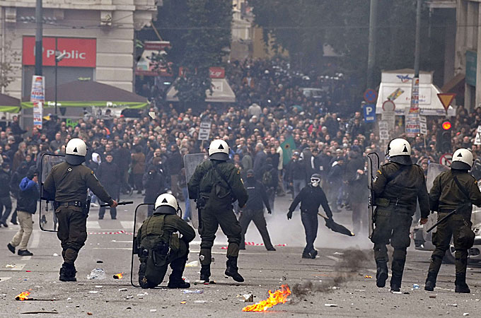 15/Following demands by the EU, the Greek government promised substantial deficit cuts through higher taxes & salary cuts for civil servants. While this caused popular anger & street protests, it gave Merkel the political capital she needed to sell a bailout to the German public.