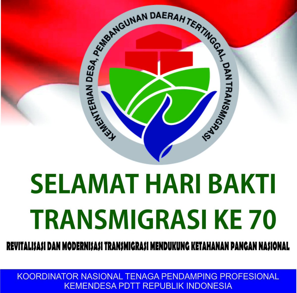 FartigoSP's tweet photo. Selamat Hari Bhakti Transmigrasi Ke-70  #HariTransmigrasi
@jokowi
@halimiskandarnu
@malik_haramain
@imansyukri
@taufikmadjid71
@fachrilabalado
@azzameldzikrie
@cik_mashuri
@tppkemendes
@KemenDesa
@kpp_pa
@BerandadesaID https://t.co/8Hbraz8R8m