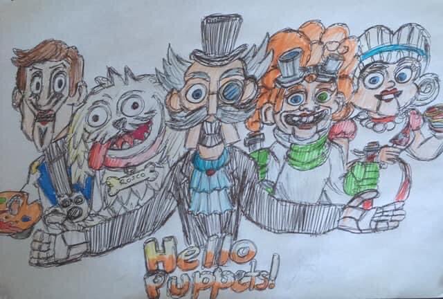 LiamSexton13's tweet photo. Happy 1st anniversary to Hello Puppets ๐
#hellopuppets
#mortimershandeemen
#mortimerhandee
#roscothedog
#nicknack
#rileyruckus
#daisydanger
#1stanniversary
#drawing https://t.co/8V5WZbOuRB