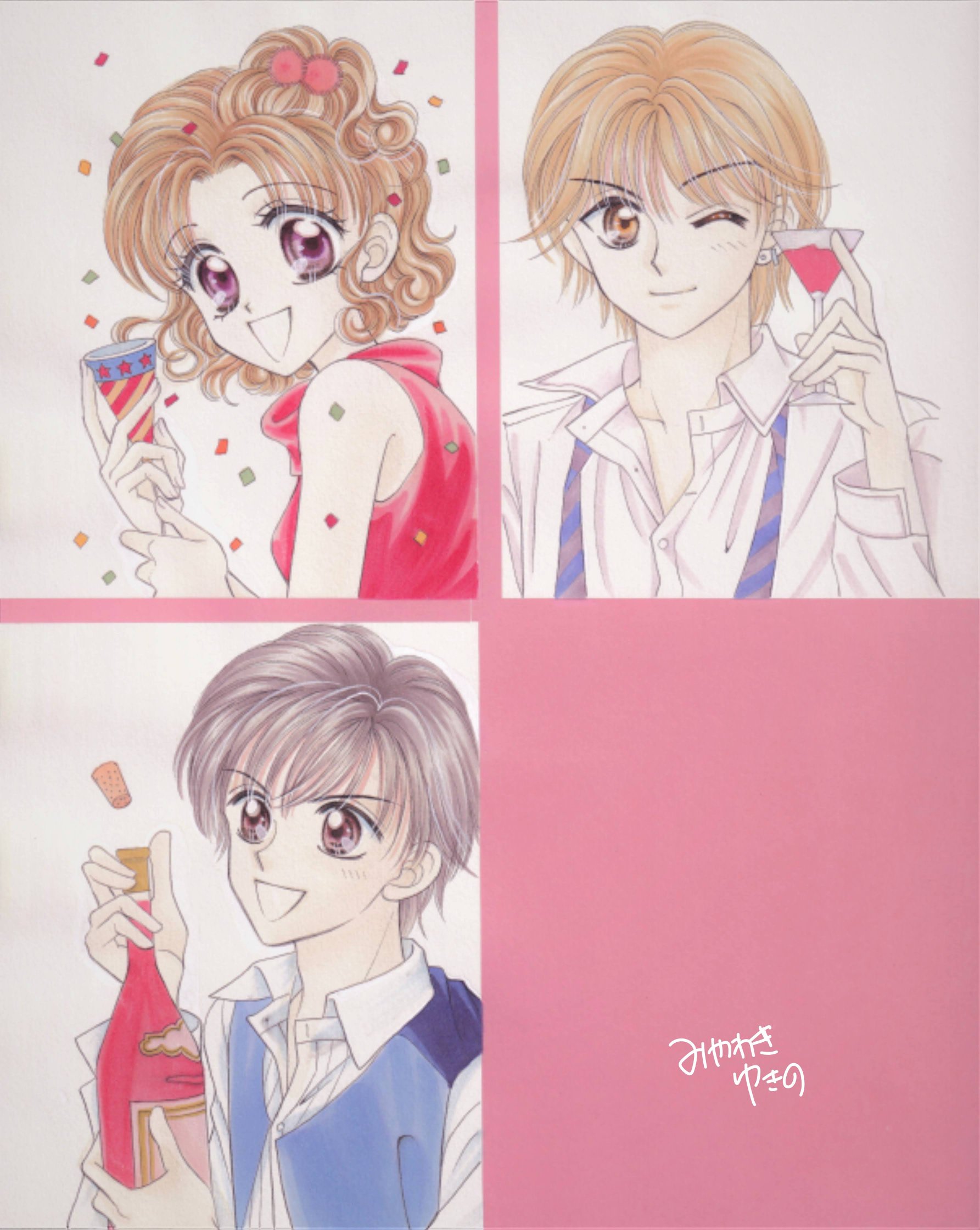 宮脇ゆきの 1 2エンゲージマイクロ アクトレス編 単行本未収録作12月30日配信 これはレアなのでは と勝手に思っているイラスト まだ読者さんからのお手紙にお返事出来る余力があった頃に描いた ブリリアントな魔法のカラー お返事葉書用でした 何