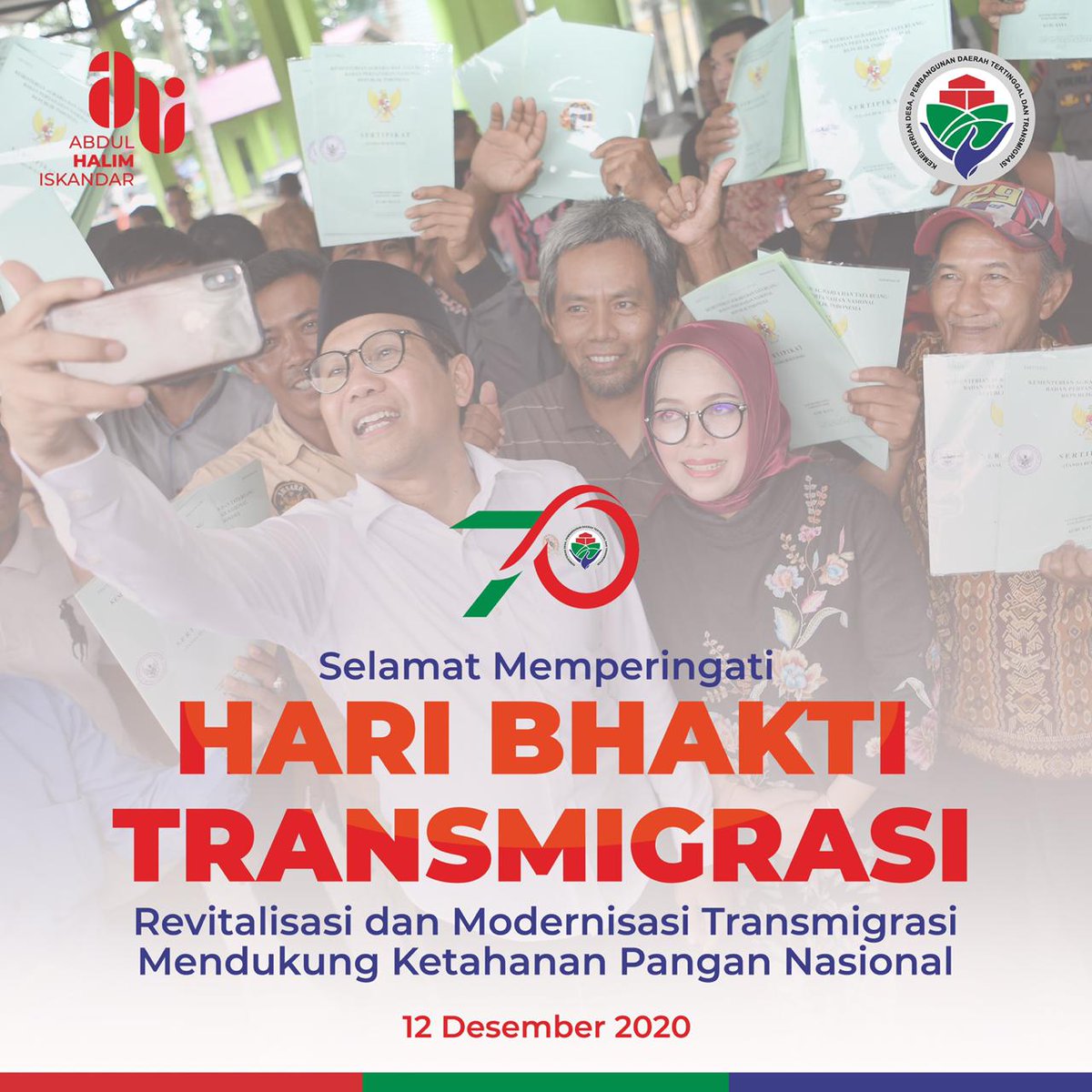 SyamsulEffend18's tweet photo. #HariTransmigrasi 
#HariTransmigrasi 
@jokowi 
@halimiskandarnu 
@malik_haramain
@imansyukri
@taufikmadjid71
@fachrilabalado 
@azzameldzikrie 
@tppkemendes 
@KemenDesa
@kpp_pa 
@BerandadesaID
@Tan_Rajo
@tan_ganto https://t.co/vTv2oESVEQ