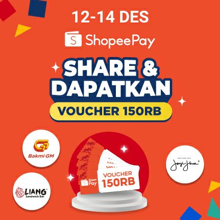 PROMO PUNCAK #ShopeepaySemuaRp1 Dapat Voucher 150RB GRATIS!  play.shopee.co.id/share?share=un…
