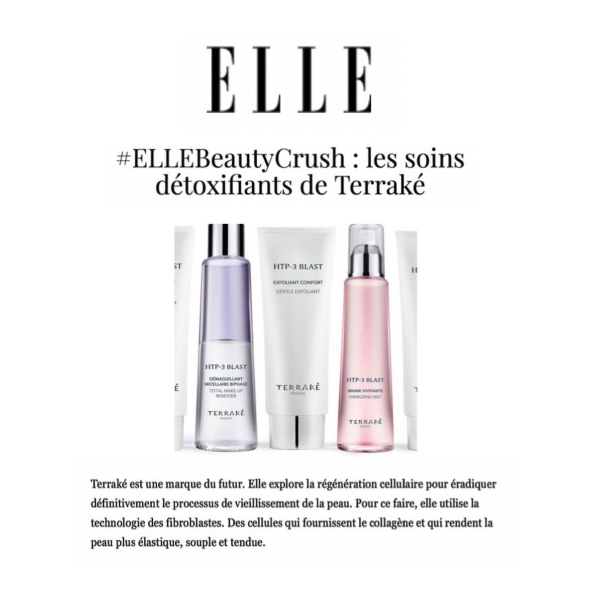 [ Retombée Media ]

En un an à peine, #TERRAKÉ obtient un second Elle Beauty Crush pour son Soin Yeux Global! Proud PR! 

#Talentspr #rp #pr #relationsmedia #relationspresse #beauté #beautypr #publicist #skincare #cosmetics #mediarelations #publicrelations