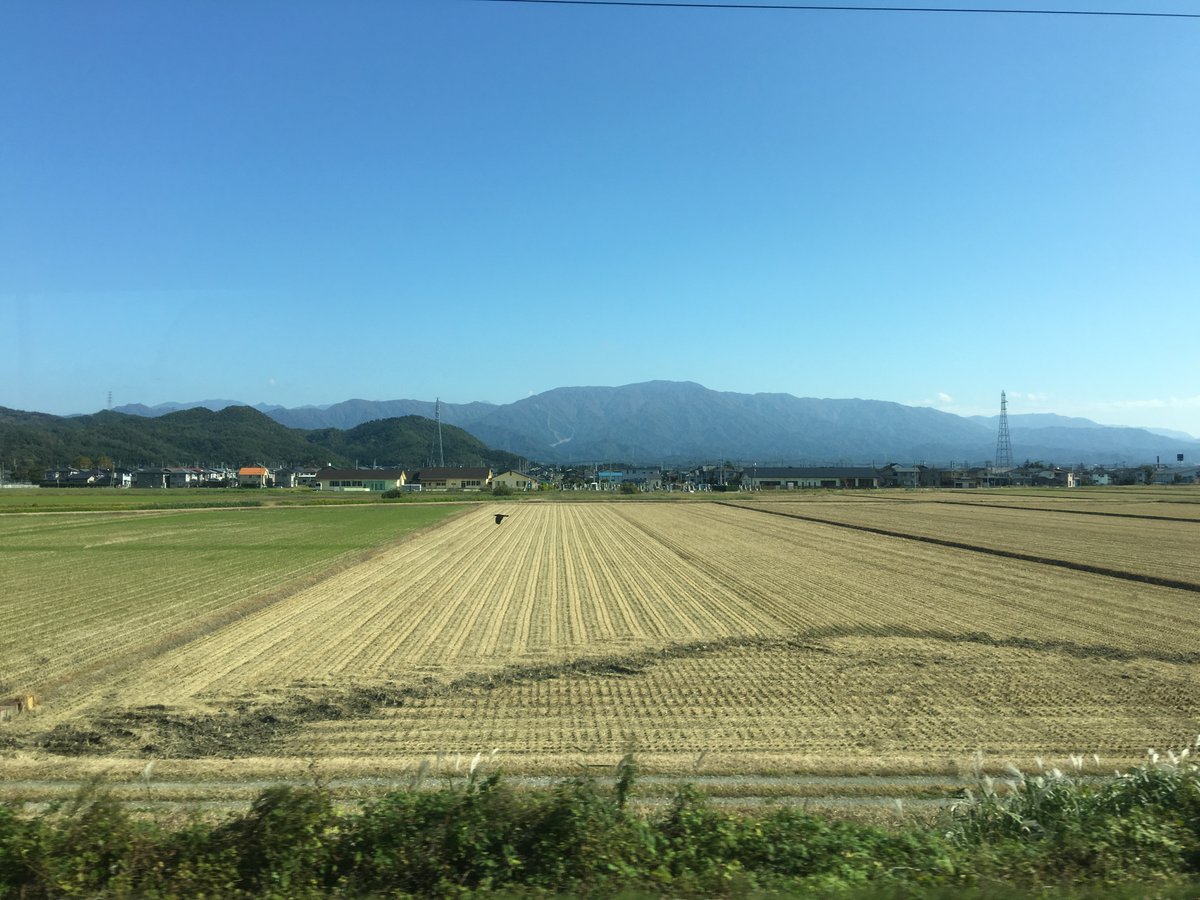 And I do mean up the coast: after a brief section on the plains north of Niigata, the Uetsu Main Line hugs the coast, with beautiful coves, cypress-covered outcroppings, and the deep blue sea.(Taking photographs of this is, as usual from trains, difficult!)