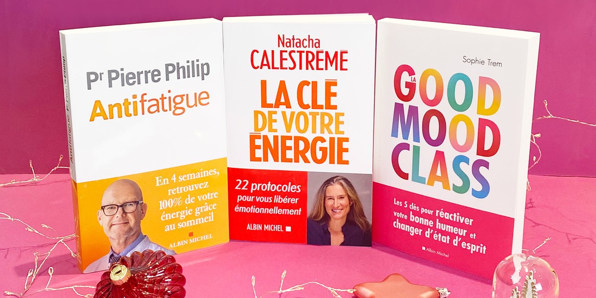 AlbinMichel's tweet photo. 🌟Nos livres de développement personnel #Antifatigue, #LaCleDeVotreEnergie et #GoodMoodClass, fourmillent d’idées passionnantes pour commencer l’année 2021 du bon pied et inviter un peu plus de joie et de sérénité dans votre quotidien.
#ideecadeau #developpementpersonnel https://t.co/oHyRon51zM