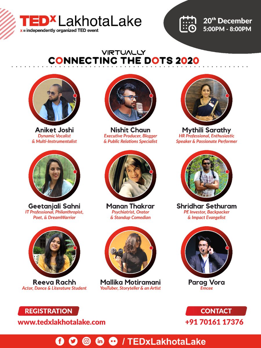 TEDxLakhotaLake's tweet photo. #TEDxLakhotaLake

Grab the Opportunity to experience #Virtual #TEDx Event

For registration visit: https://t.co/tL2AL3RGKk

#TED #ConnectingTheDots2020 #Speakers #SpeakerAlert #VirtualEvent #SpeakerAnnouncements #Jamnagar https://t.co/XksJck0Usq