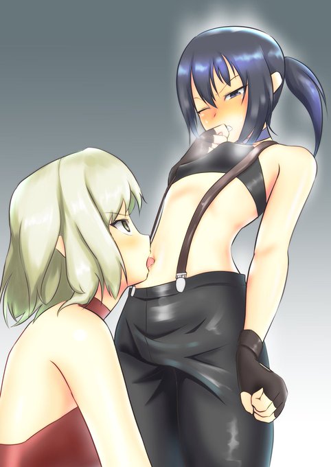 お題箱より
CANAAN カナンにヘソを舐められて感じているアルファルド 