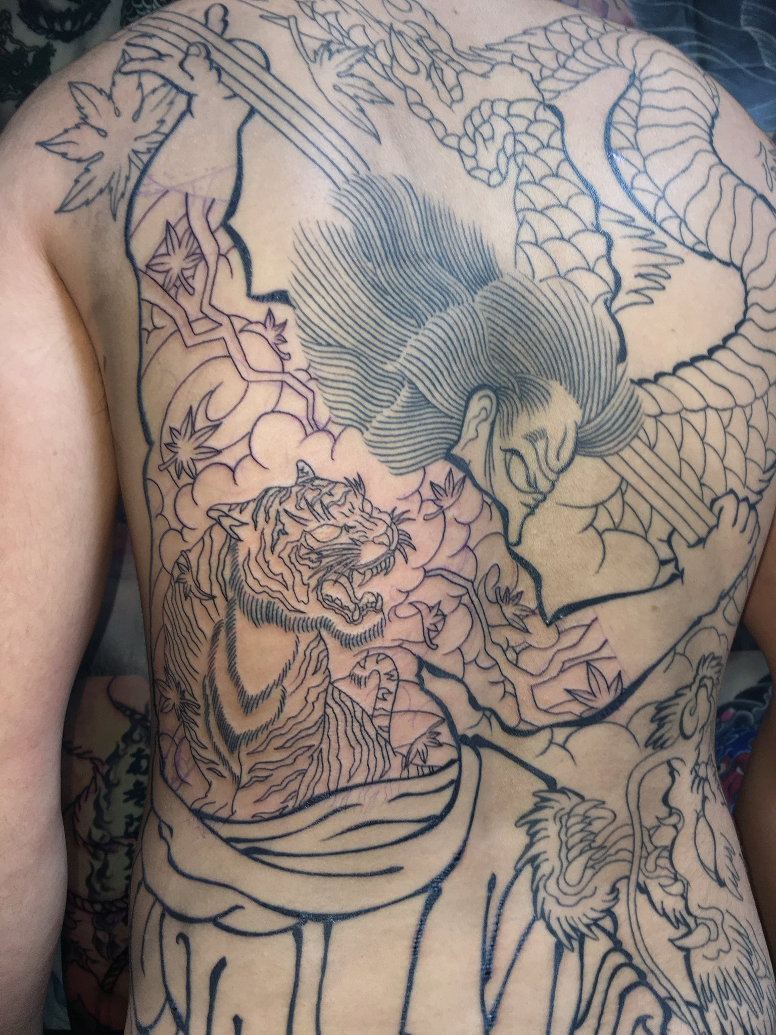 刺青 DVD tattoo 彫師 和彫 レア 貴重 2月3日水曜日 2時から4時迄2時間 刺青を彫って頂きました。 今回