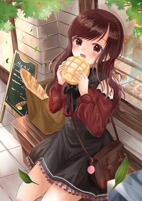 食べてる女の子かわいいのtwitterイラスト検索結果