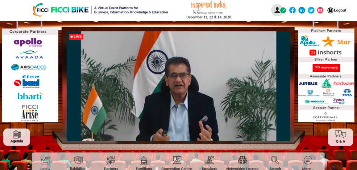 ficciannualexpo's tweet photo. We want India to become global champions in Manufacturing industry, wherever PLI schemes have been announced! - @amitabhk87 at #FICCIAGM #365daysofbusiness https://t.co/4M9nKHc2uu
