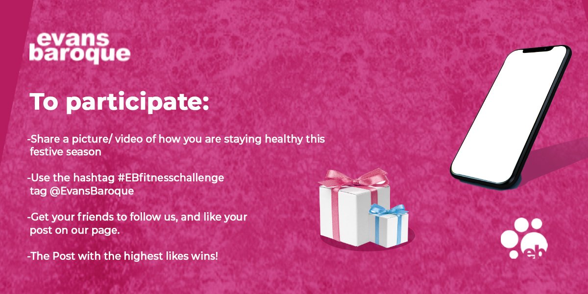 evans_baroque's tweet photo. #EBfitnesschallenge
Stay fit in this season and win yourself a gift.
More details in the flyer.
#EBcares...
#LiveMoreBeMore https://t.co/EKAyk0BmMk