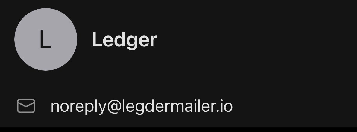 JorensRublis's tweet photo. Be aware of scammers. Who sending emails pretending to be @Ledger @Ledger_Support https://t.co/SP0KuwF8KC