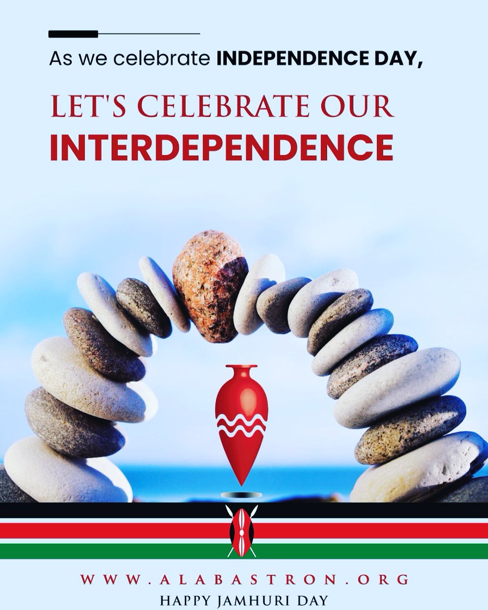 We all need each other. Let's support and care for each other. .#HappyJamhuriDay #HappyJamhuriDay2020 #alabastron