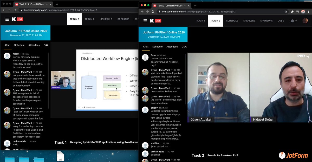 hiçbirini kaçırmamak 🚀 #phpkonf ❤️