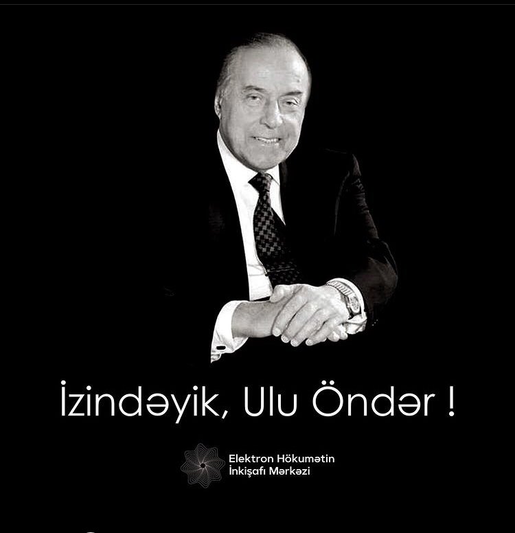 SabuhaXalis's tweet photo. SEN ele bir zirvesen....!!!
Kulekler neyleyecek ...?
Dunenim, bu gunumsen, 
Seninledir gelecek....!!!

Ne qeder Azerbaycan,
Ne qeder bu millet var,
Heyder Xalqim deyecek,
Xalq Heyder soyleyecek.....!!!!! 🇦🇿🙏🏻
❤️(1923 - ∞ ) https://t.co/HRwwE7f983