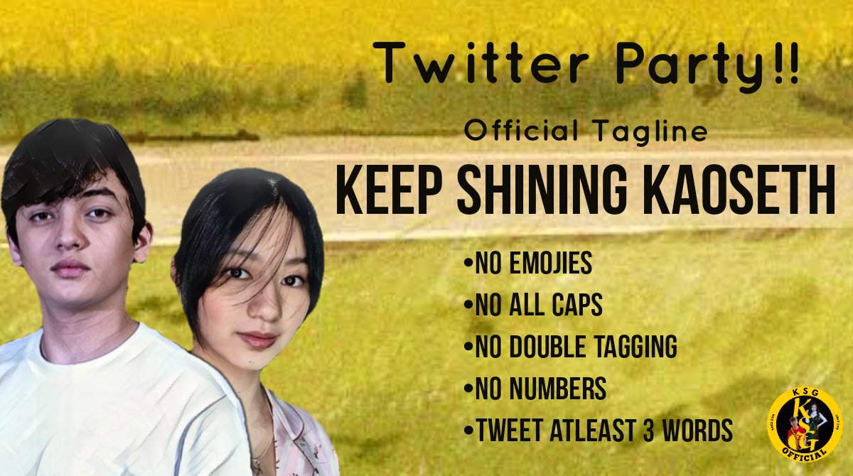 KSG_OFC's tweet photo. Twitter party starts now!! Happy twenty fifth monthsary, sunshines!!

KEEP SHINING KAOSETH
@kaori_oinuma @imsethfedelin https://t.co/VoJizORHtw