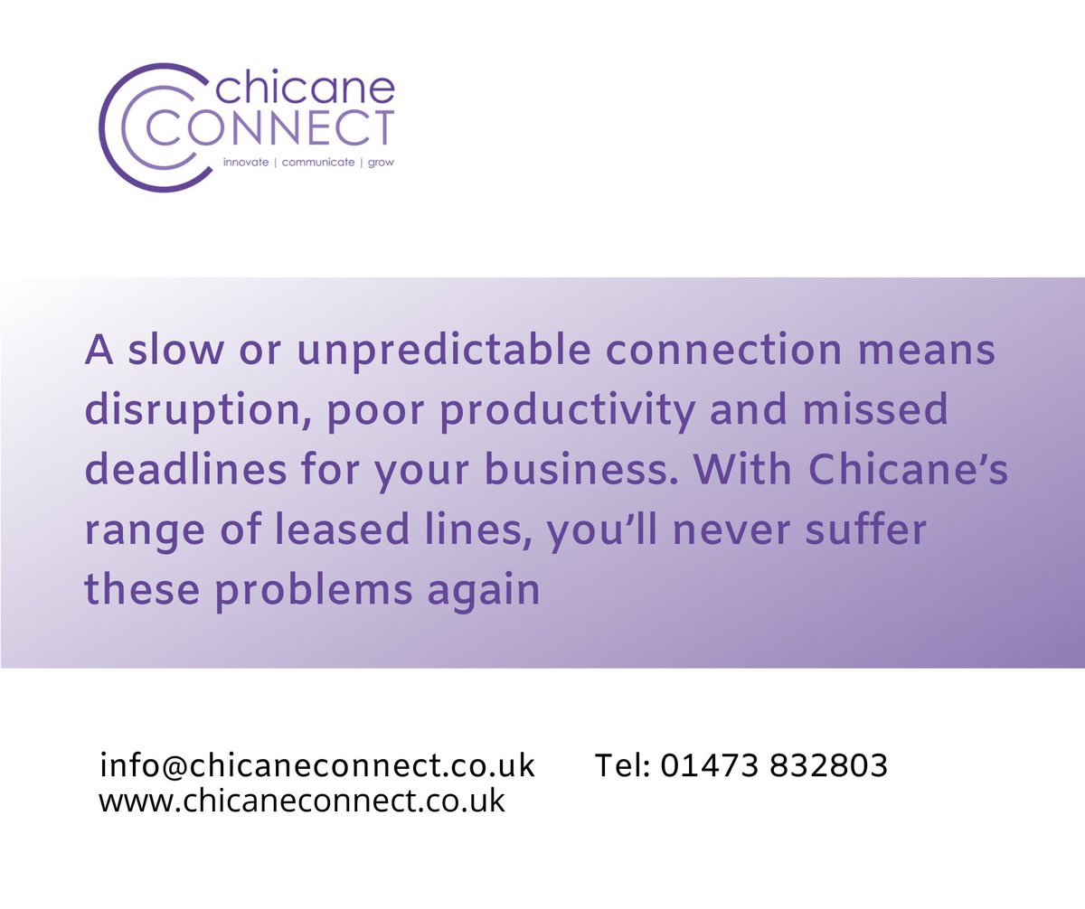 ChicaneConnect's tweet photo. Are your current providers uninterested or unable to give you the swift connectivity you need? Join Chicane Connect and know you will be delivered a reliable service >>  https://t.co/GsRKMCESwe #ChicaneConnect #IT #telecoms #phone #communication #business #internet #connection https://t.co/uQ9Nm66G2i