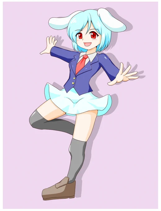 レイセン。足(というか腿というか下半身というか)が描きたかった。 