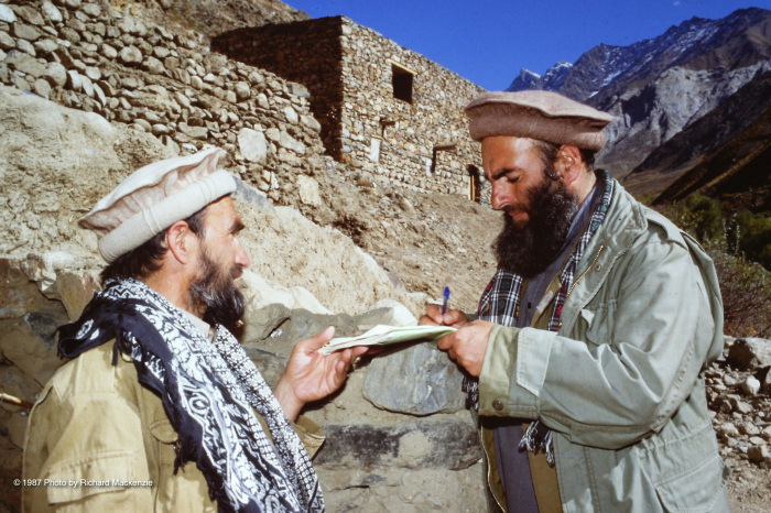 People of Panjshir: Mahmoud Khan, known as "the Emir of Panjshir", personal friend and aide of Ahmad Shah Massoud.Picture taken in 1987 by Richard McKenzie.