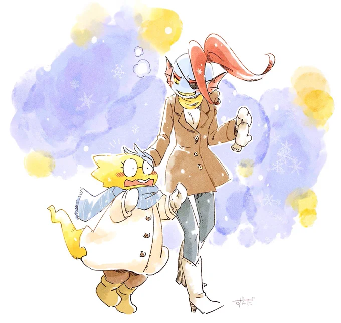 5周年のサンズがトリエルにやったやつ
 #毎月12日はAlphyneDay 