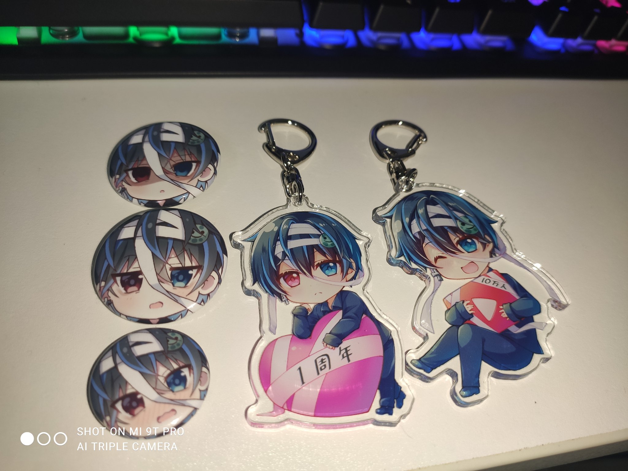 鬱くん うつ 鬱 サインいりキーホルダー 一周年