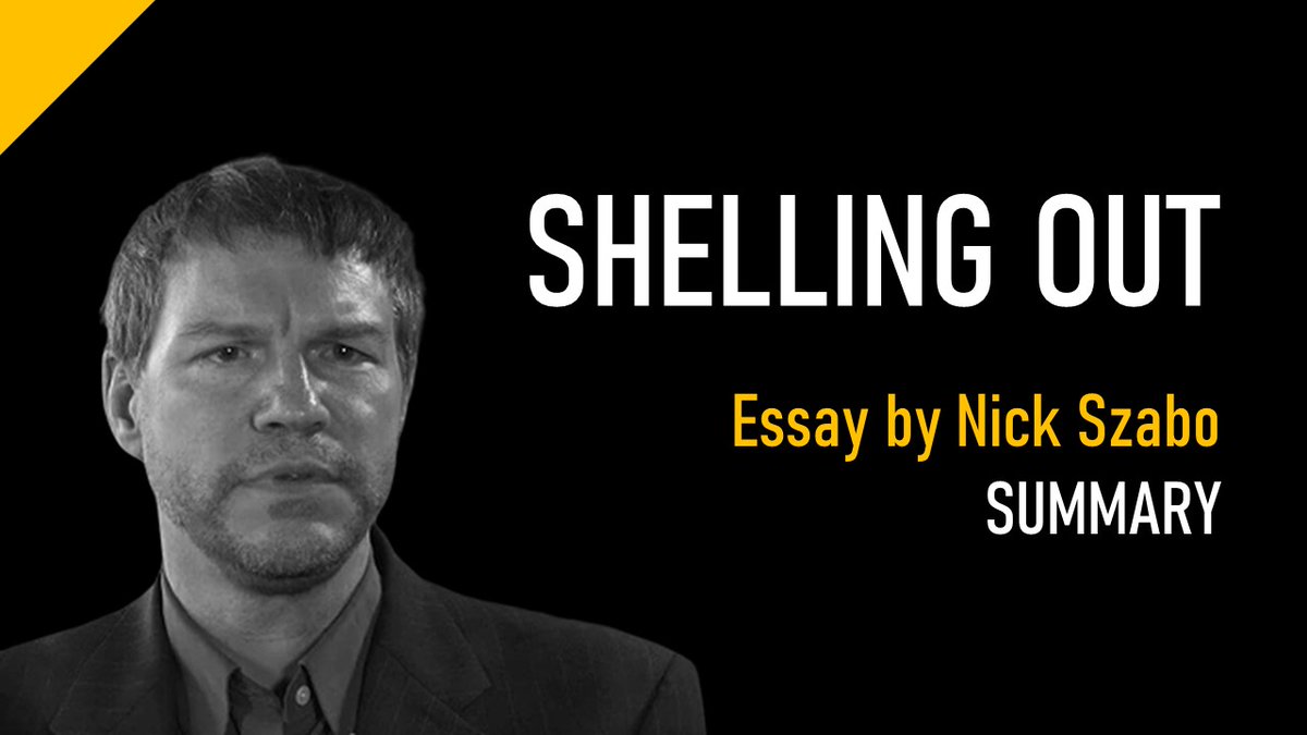 The manufacture of collectables by pre-historic humans was the first step on the road to creating money. @NickSzabo4's epic essay "Shelling Out" describes how and why this happened.This illustrated thread summarises Nick's 12,000 words in 12 Tweets.