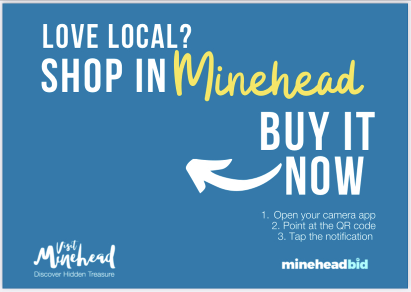 mineheadbid's tweet photo. Look out for the stickers on shop windows in Minehead produced by #MineheadBID which will direct you via a QR code to the businesses own website together we can all #shoplocal and #shopinMinehead
If you haven’t received yours, get in touch🙏
#digitalHighStreet https://t.co/XOHaoz7Aj9
