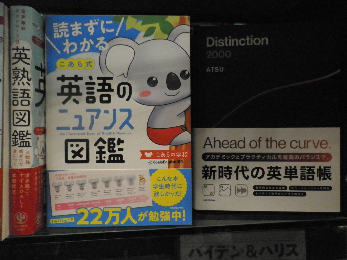 ブックファースト新宿店 Pa Twitter 発売後すぐに売り切れてしまった こあら式英語のニュアンス図鑑 Kadokawa が再入荷です コアラのこあたんとカンガルーのるーたんのかわいいイラストが英語のニュアンスをばっちり教えてくれます しかもめちゃくちゃ