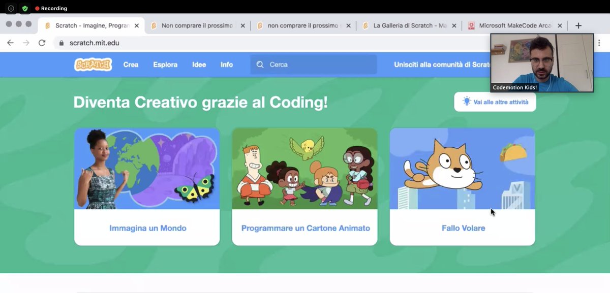 😎 Alla scoperta di  Scratch, la piattaforma per creare il nostro videogame.

Grazie <a href="/CodemotionKids/">Codemotion kids!</a> per questo interessante ed interattivo appuntamento!

▶️ bit.ly/digitalMFR

#MakerFaireRome #MFR2020 #branded <a href="/MakerFaireRome/">Maker Faire Rome - The European Edition</a>