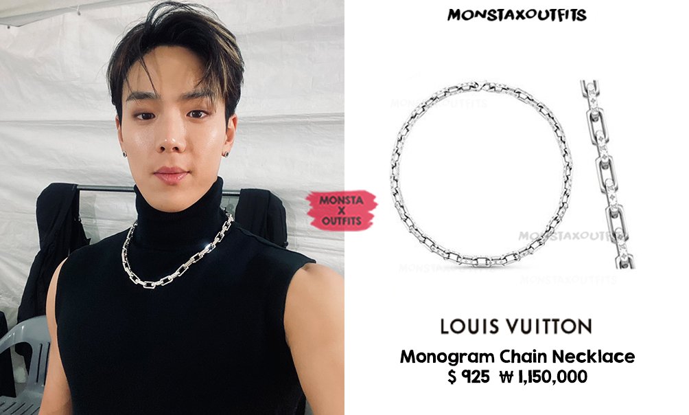 MonstaX Closet on X: 181126 Twitter Update LOUIS VUITTON LV & Me  Necklace, Letter M $480 🎁:yooouun ▶️ #민혁 #MINHYUK  #몬스타엑스 #MONSTA_X #MXCloset_Minhyuk  / X