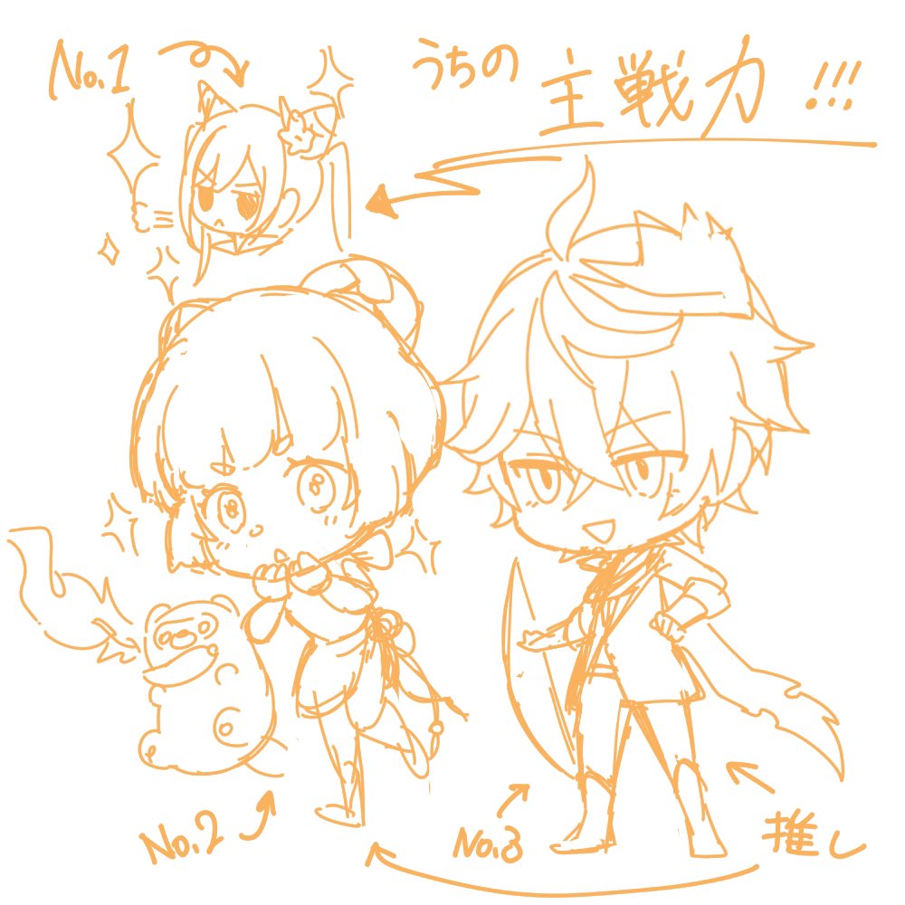 フリートの、ゆきさんのリクエストに答えて載せますね...!以前描いたタルもついでに( 