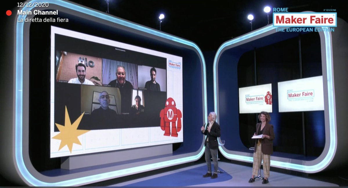MakerFaireRome's tweet photo. Live ora sul Main Channel di #MFR2020 il "Premio Best Maker Regione Lazio": a essere premiato il #progetto che si è particolarmente distinto per creatività, innovazione e potenzialità di sviluppo. #bestmaker https://t.co/vhqz5ChjyR