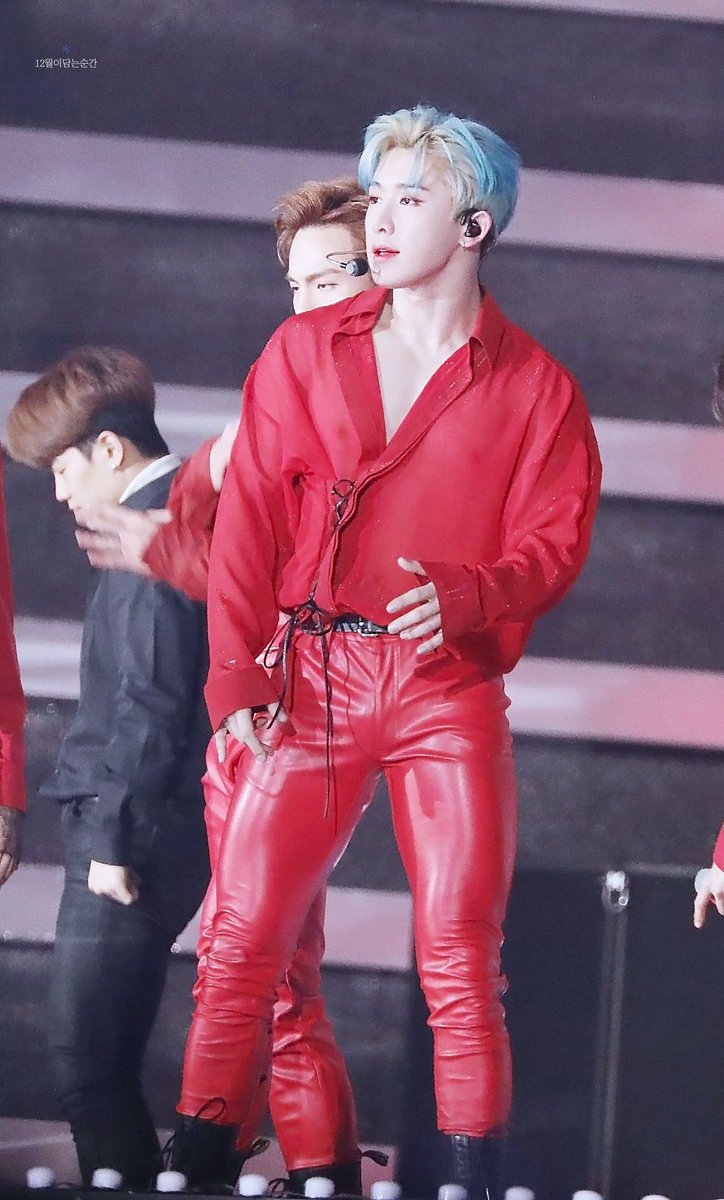 monsta x looking fine as hell in leather a thread: