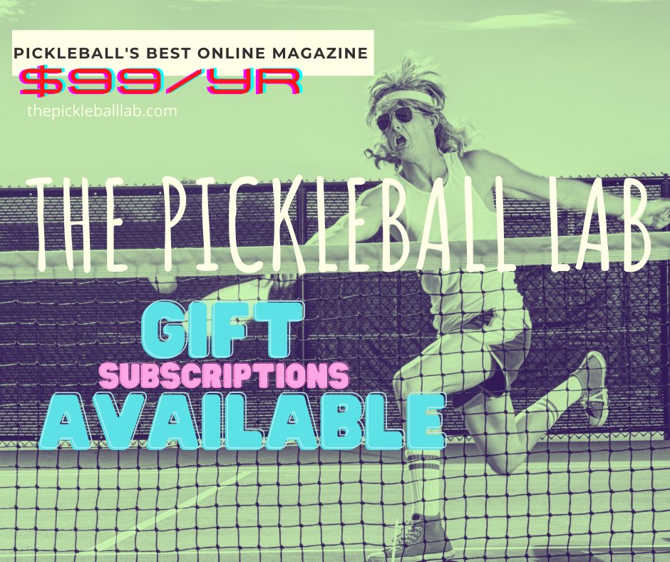 🎁 PICKLEBALL GIFT IDEA - A 1 year subscription to PB's best online magazine. thepickleballlab.com