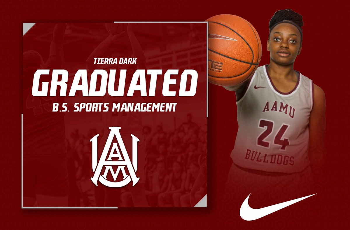 aamuwbb's tweet photo. Congratulations to our GRADUATE, Tierra Dark, who graduated in only 3.5 semesters with a B.S. in Sports Management ‼️🎉👏🏾📚 https://t.co/QuqxqxPSTs