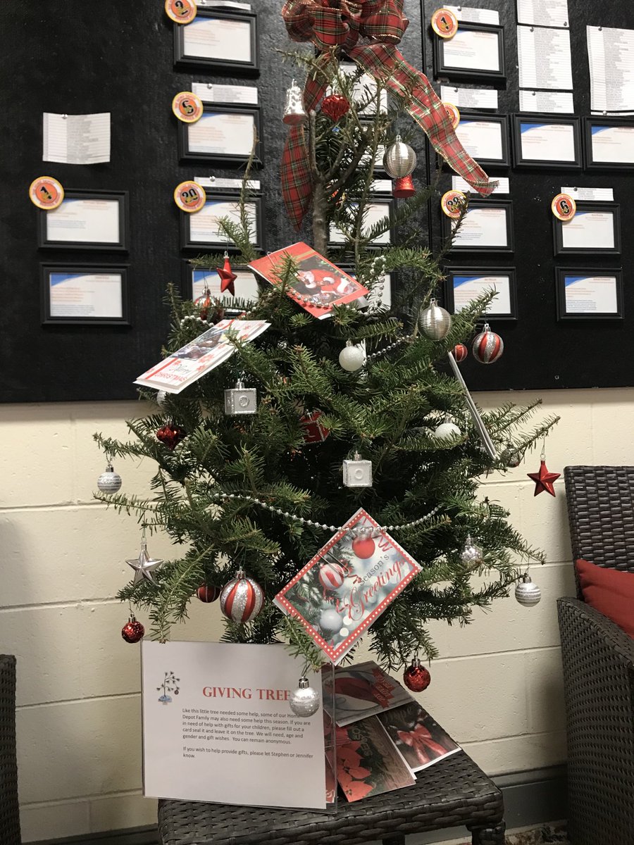 Thank you Jennifer for setting up an amazing giving tree and representing our Home Depot values.  You do an amazing job living up to our values and Taking Care of our Associates!