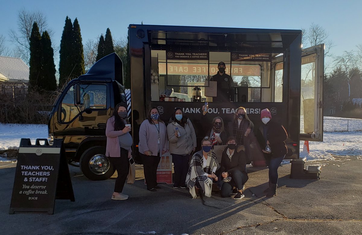 The #ThankYouBreak road trip is going strong through the holiday season! Over the past week, we’ve delivered free coffee to a variety of Massachusetts teachers and staff, including those in our hometown of Malden, MA! #NewEnglandCoffee #CountOnEveryCup #CountOnEveryTeacher