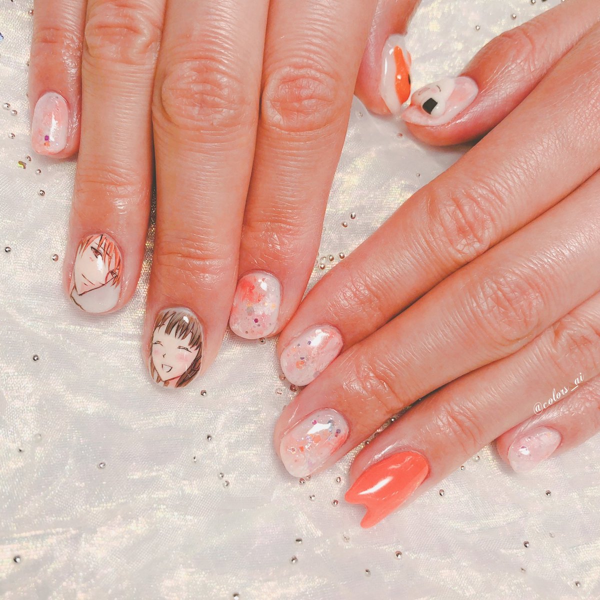 Twitter पर Color Sすずきあい お客様オーダー フルーツバスケット痛ネイル キャットシェイプのスカルプチュアがポイントです 痛ネイル T Co Lvoyedlvec Twitter