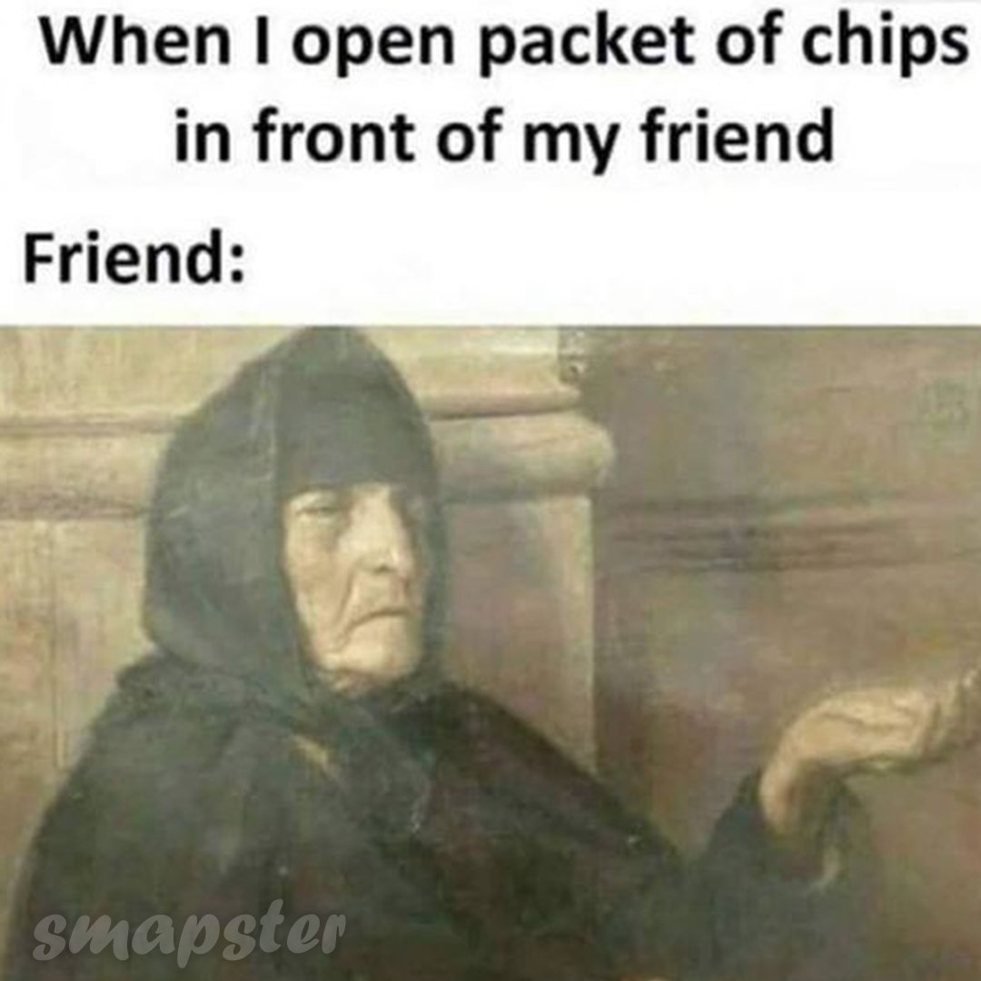Smapster_'s tweet photo. #Smapster #Memes
#chips #chip #chipstagram #chipslover #chipslovers #chips๐
#food #foods #foodlovers #foodstagram #snack
#snackporn #snacks #snacktime #snacking #snackattack
#friend #friends #bestfriend #bestfriends #bestfriendforever
#friendships #friendship_goals https://t.co/9fhRcyfSdI