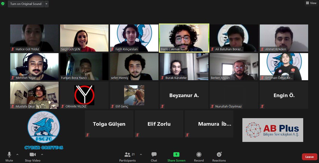 ABPlus Bilişim Teknolojileri şirketinden Burcu Hanım, Berker Bey, Barış Bey, Sefer Bey , Ahmet Bey ve Furkan Bey 'e takımımızı tanıtarak, uzmanlıklarıyla bizleri destekleyecekleri alanları değerlendirdik. Bizleri dinledikleri için ABPlus Bil.Tek. A.Ş. 'ye çok teşekkür ederiz.