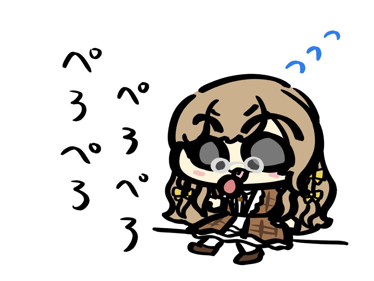 飴を一生懸命に舐める木野瀬らくさんのイラストです
#らっきーの絵 