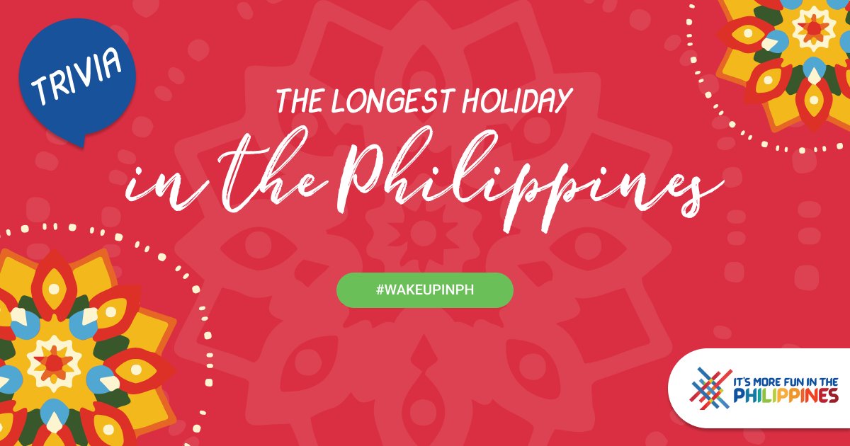 Did you know that the Philippines celebrates the most extended Christmas holiday on earth? Filipinos celebrate Christmas as early as September. When you’re ready to travel, #WakeUpinPh!