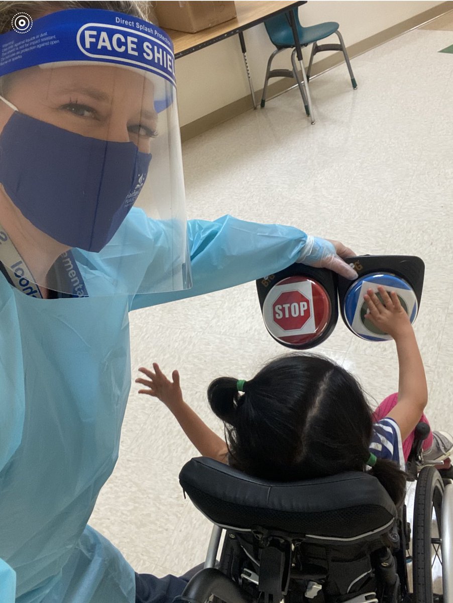 Go!  Switch accessibility helps one of our youngest learners with hearing loss engage in a communication activity while practicing listening skills 🏆.  <a href="/ATS_FCPS/">ATS FCPS</a>