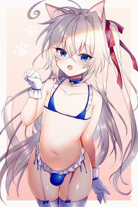 猫耳水着つばきくん 