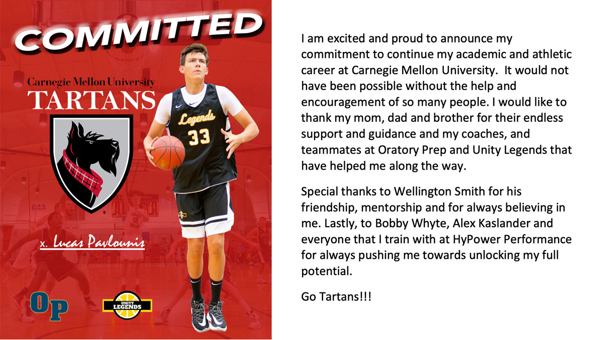 LPav33's tweet image. I am excited and proud to announce my commitment to continue my academic and athletic career at Carnegie Mellon University. #TartanProud #GoTartans