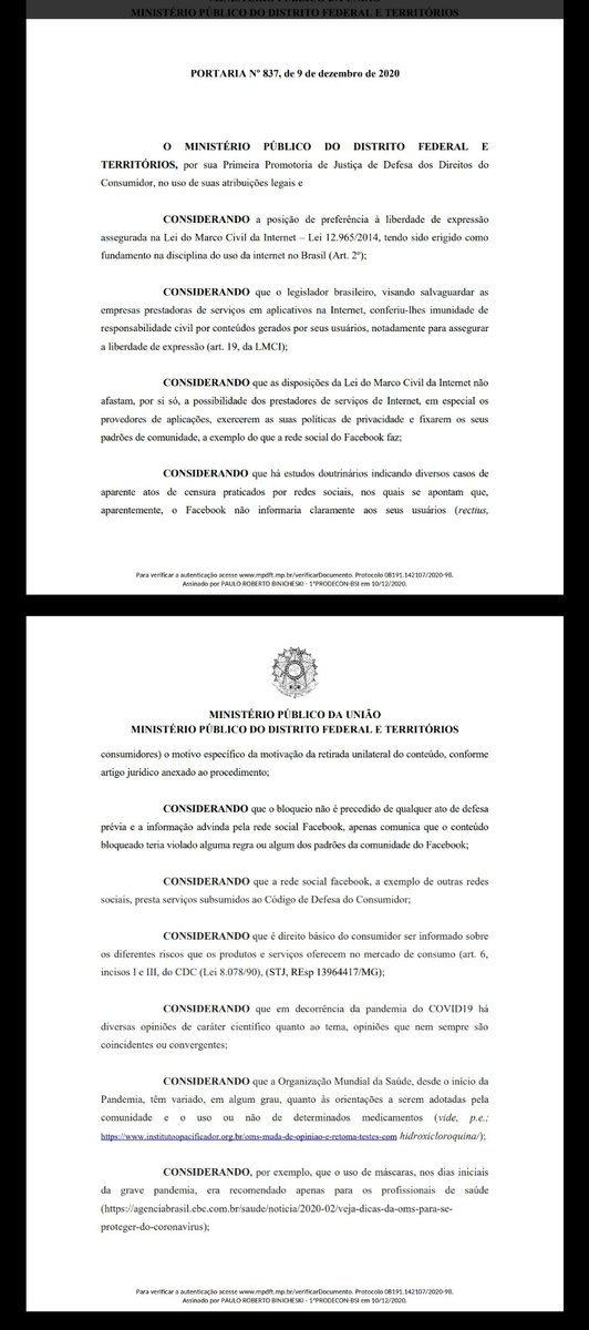 awake_giants_br's tweet photo. URGENTE!
MPF abre Inquérito Civil Público para apurar condutas do FACEBOOK na prática de CENSURA e cerceamento da LIBERDADE DE EXPRESSÃO, com base na Lei do Marco Civil da Internet.
Segue a portaria nas imagens.
GRANDE DIA!
Vamos pra cima patriotas!
#AwakeGiantsBrasil https://t.co/7GQLRBnGtV