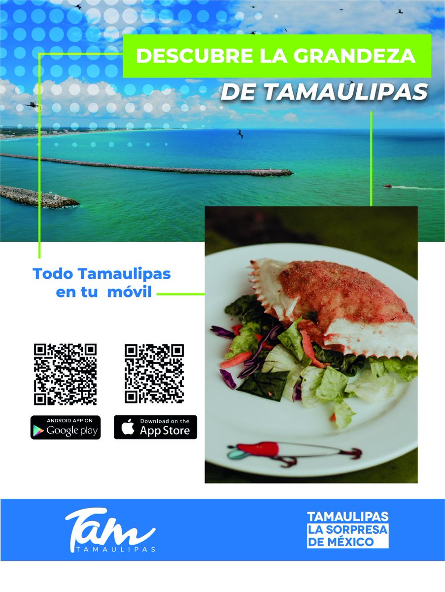 SECTUR_TAM's tweet photo. Disfruta este fin de semana de playa Miramar, La Pesca, Bagdad y Barra del Tordo.
Es importante que descargues la aplicación “Compra Tam” en tu celular, con ella reservarás gratuitamente tu acceso a la playa.
Sigue las indicaciones de salud y seguridad que se te indiquen.
#Tam https://t.co/nZVFvJSmQ5