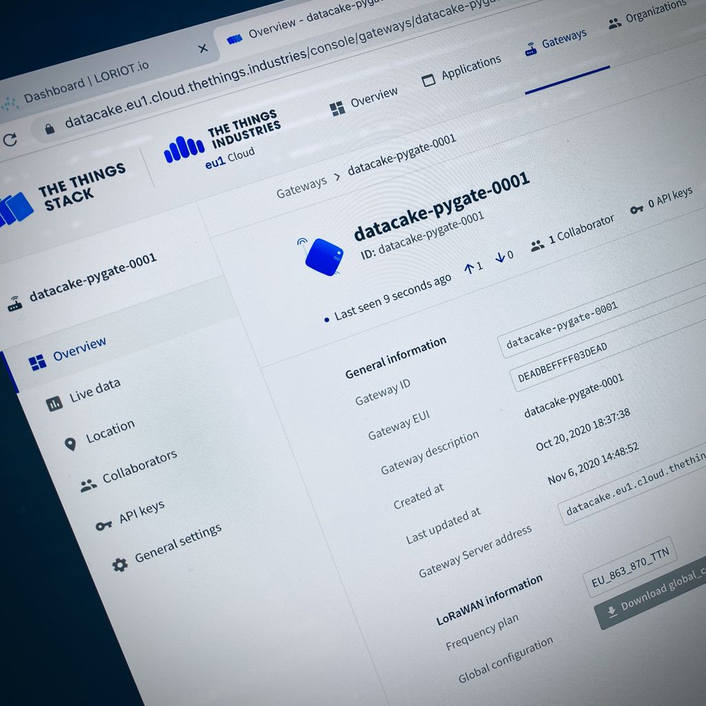 datacake's tweet image. Did you know that an #LTE connected @Pycom #Pygate consumes less than 1 #Megabyte per day - with 20 #LoRaWAN Sensors attached!? With @1NCE_IoT #SIM you get 500 Megabytes prepaid, which makes it good for +1 Year on a single charge. #Datacake #TTI #TTN #LoRa @thethingsindust