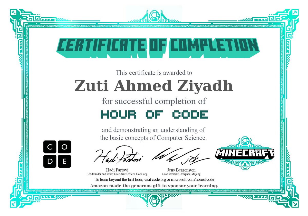 Happittu's tweet image. So proud of my boy for completing 3 activities during the #HourOfCodeMv event today. ❤️❤️❤️ Organized by @STEMSpacemv and @womenintechmv conducted by wonderful Mentors. A very fun and exciting event. Good job 👏 👏👏👏